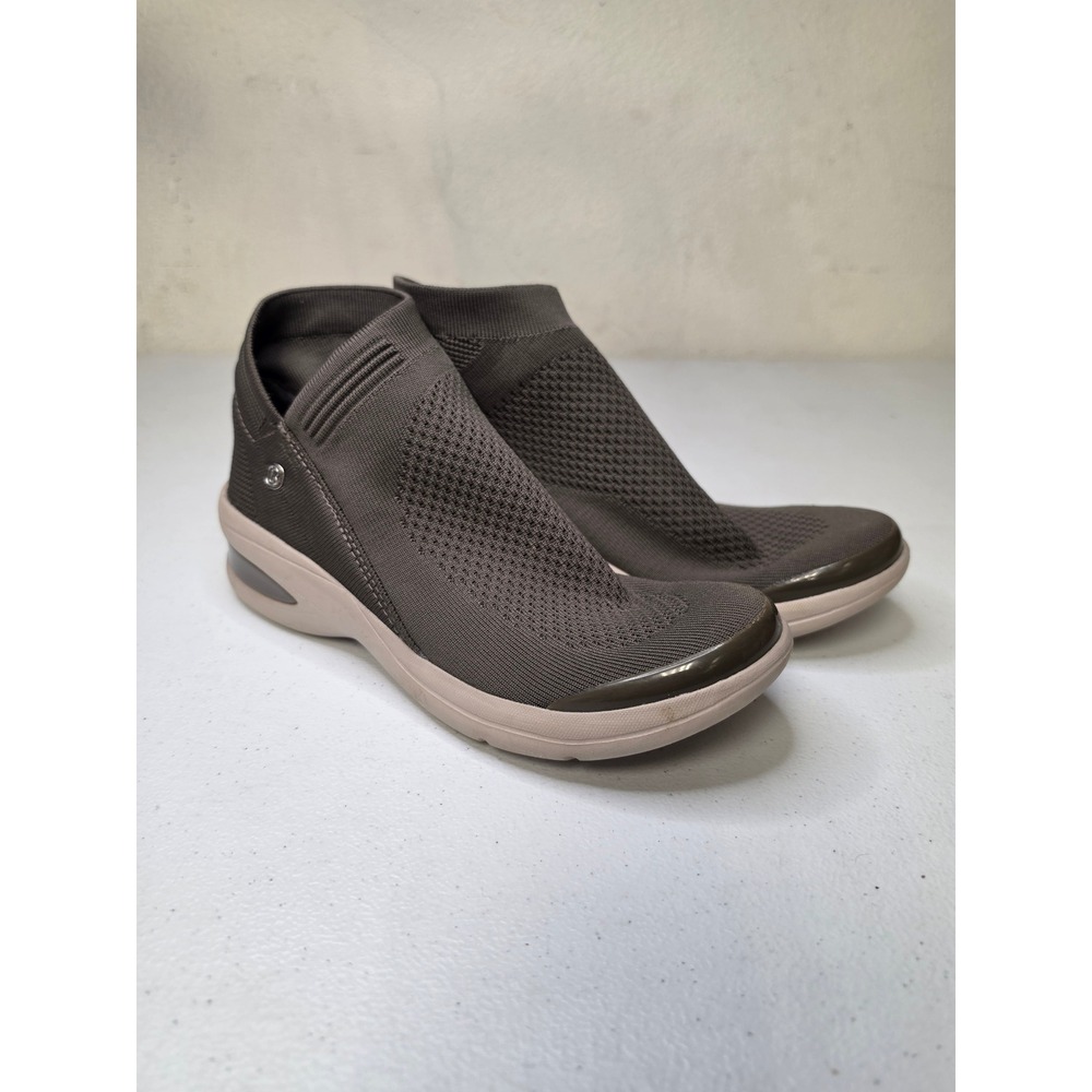 Bzees Romance Olive Green Stretch Knit Slip On Sneakers Womens 7M